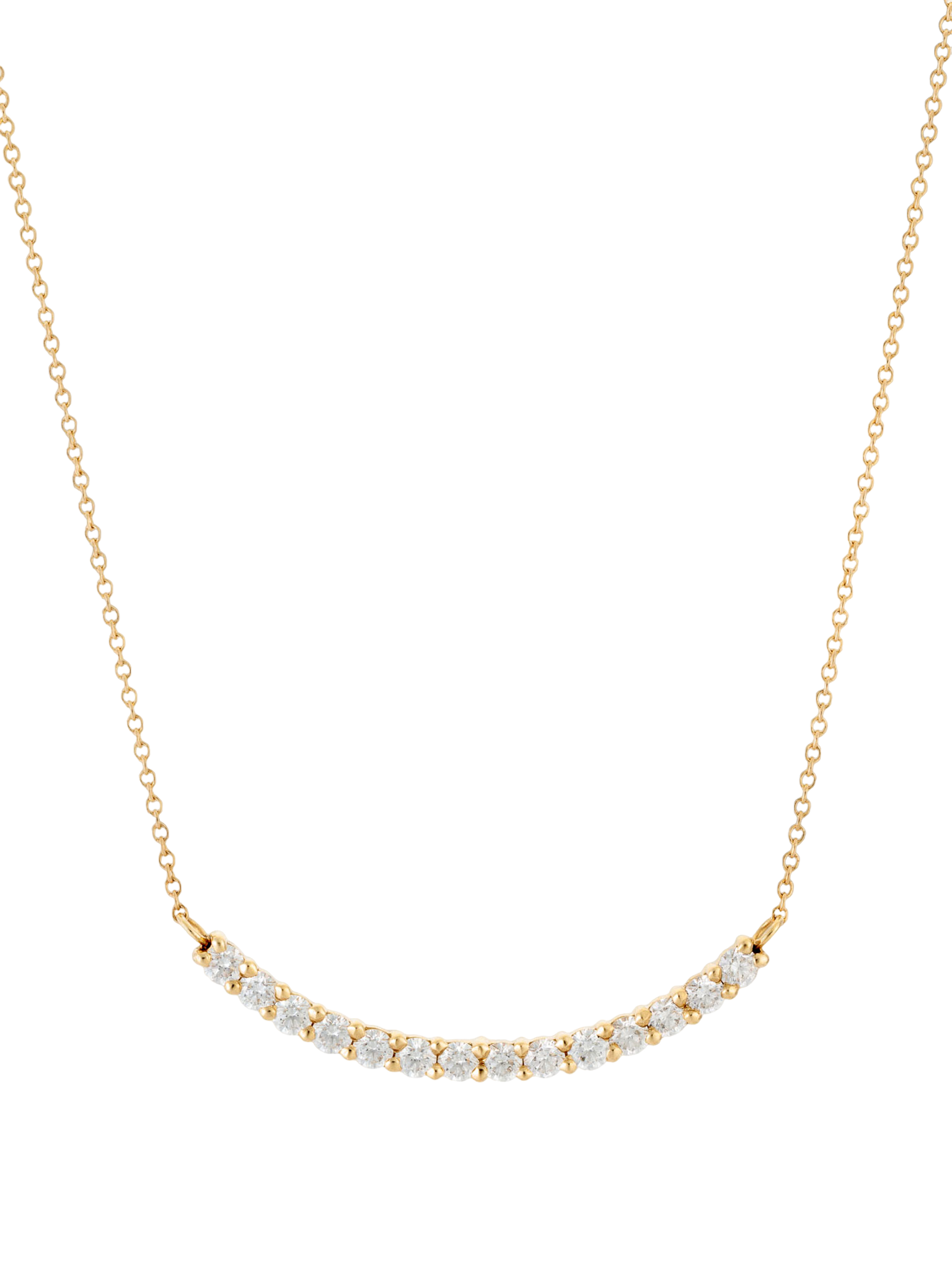 Diamond arch necklace